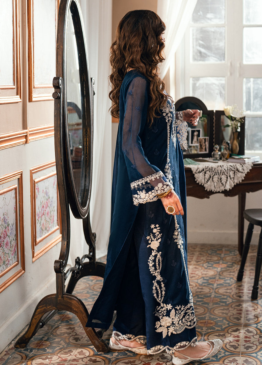 Azure Eid Ensembles Embroidered Khaddi Net Unstitched 3Pc Suit ES-140