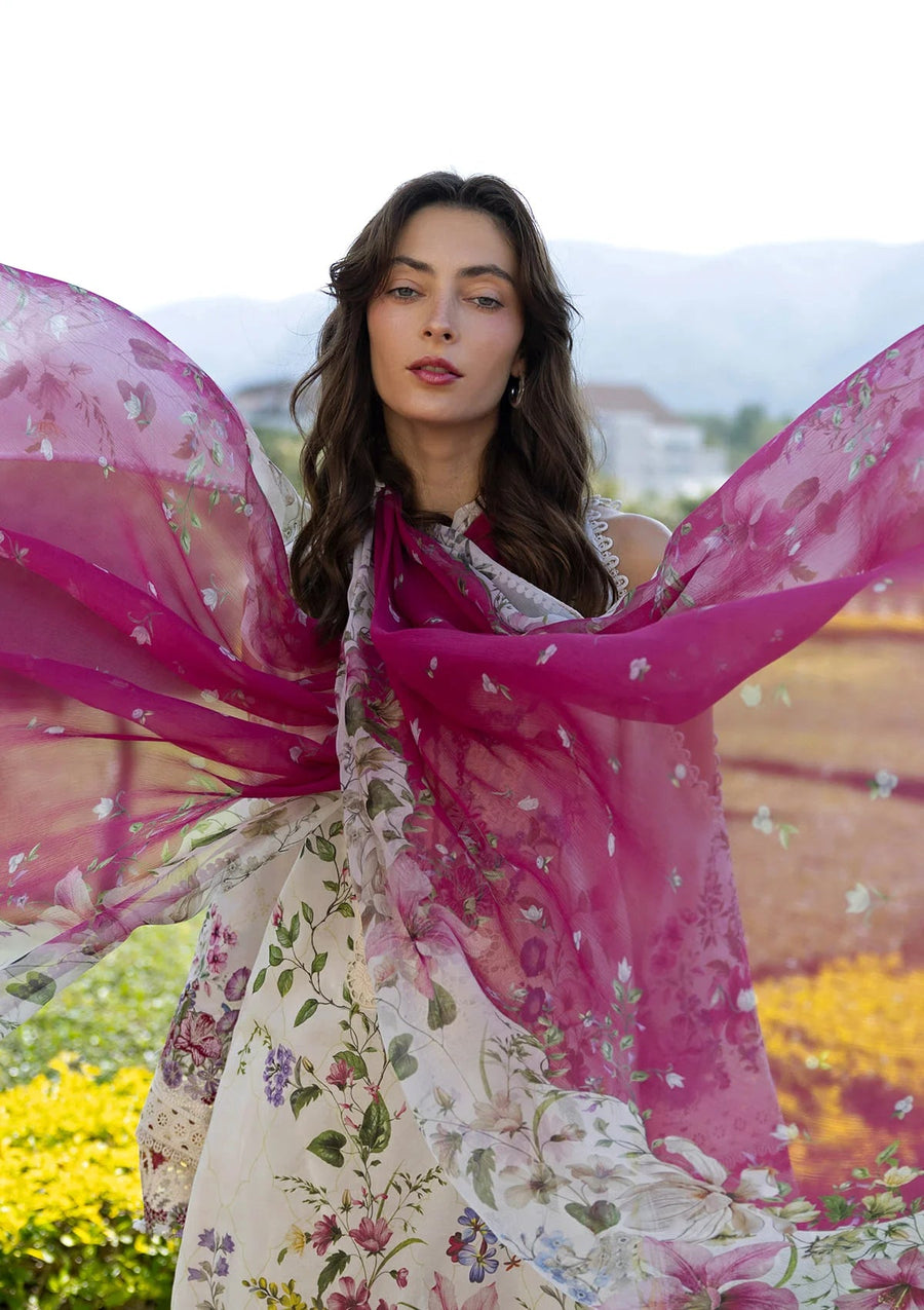 Elaf Premium Signature Embroidered Lawn Unstitched 3Pc Suit ESA-1A