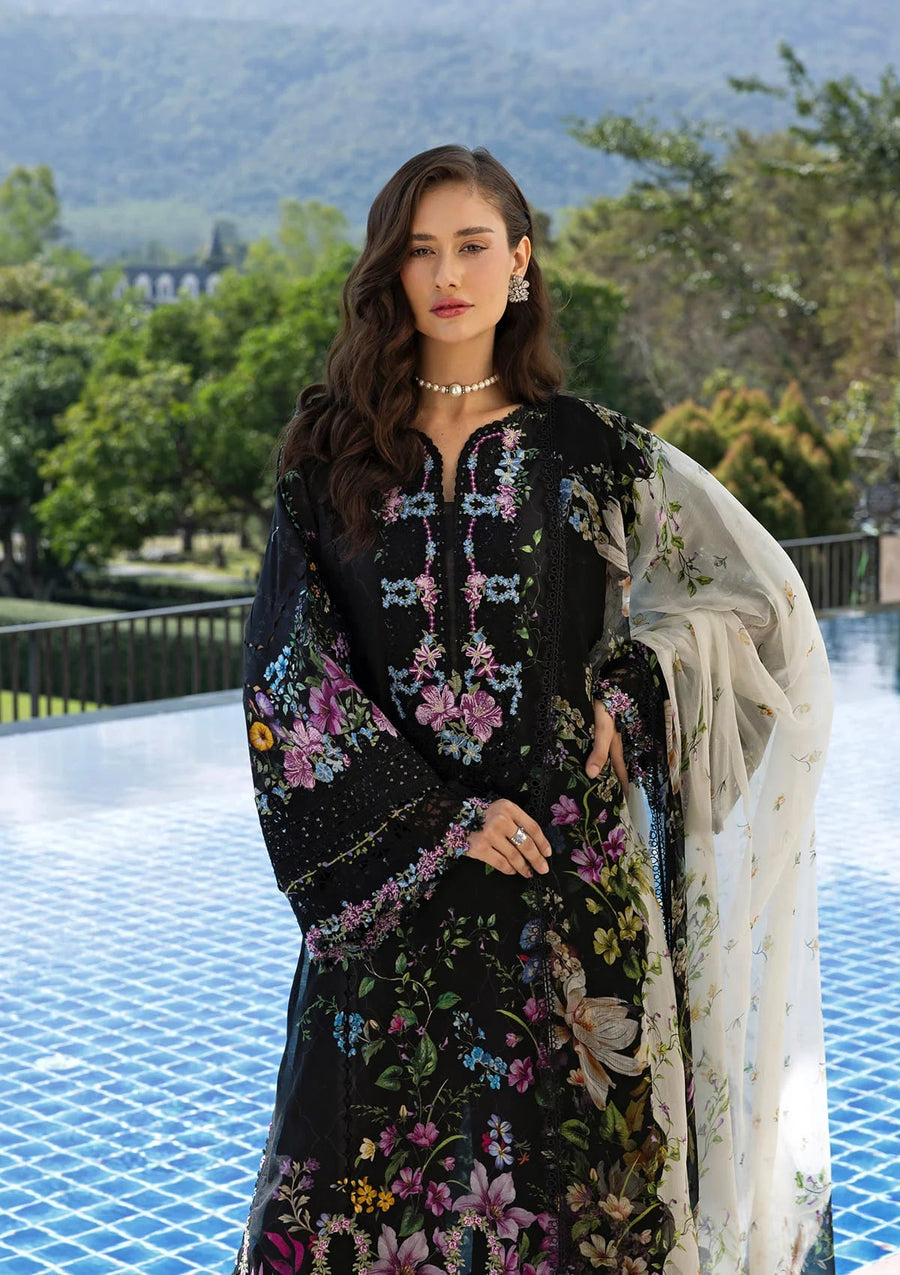 Elaf Premium Signature Embroidered Lawn Unstitched 3Pc Suit ESA-1B