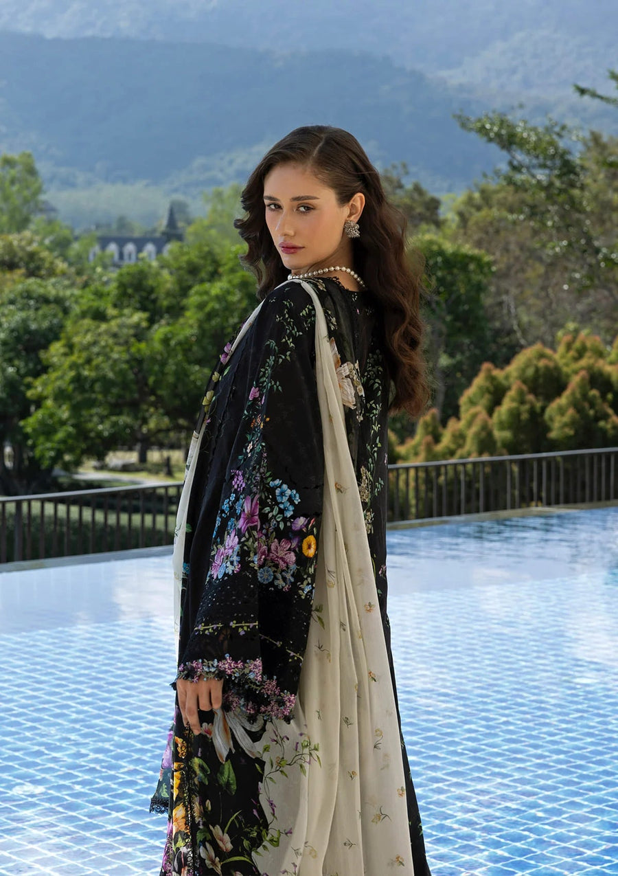 Elaf Premium Signature Embroidered Lawn Unstitched 3Pc Suit ESA-1B