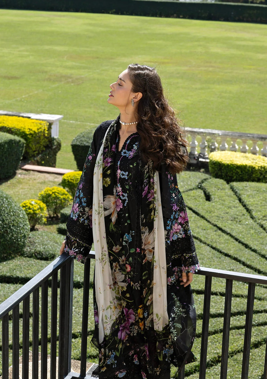Elaf Premium Signature Embroidered Lawn Unstitched 3Pc Suit ESA-1B