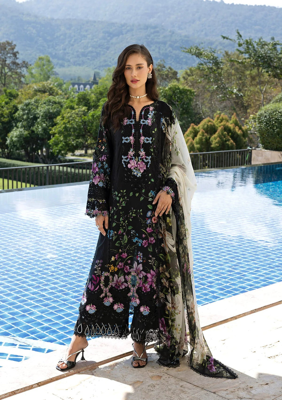 Elaf Premium Signature Embroidered Lawn Unstitched 3Pc Suit ESA-1B