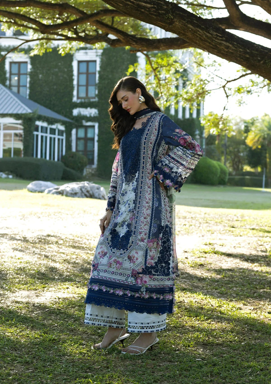 Elaf Premium Signature Embroidered Lawn Unstitched 3Pc Suit ESA-2A