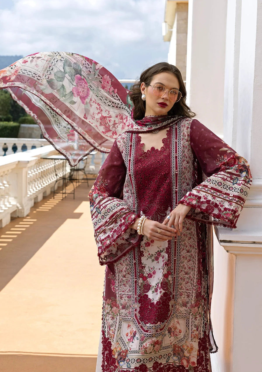 Elaf Premium Signature Embroidered Lawn Unstitched 3Pc Suit ESA-2B