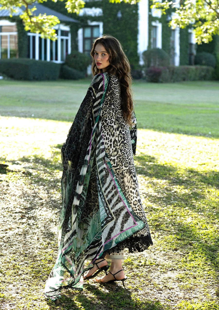 Elaf Premium Signature Embroidered Lawn Unstitched 3Pc Suit ESA-3A