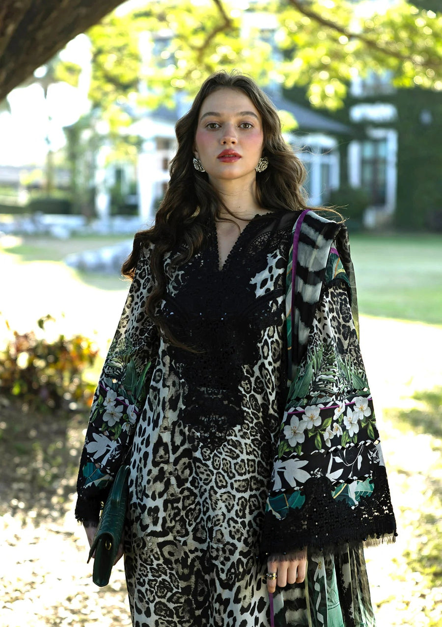 Elaf Premium Signature Embroidered Lawn Unstitched 3Pc Suit ESA-3A