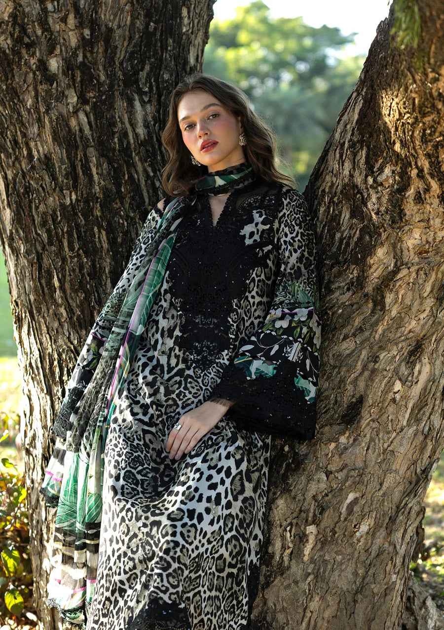 Elaf Premium Signature Embroidered Lawn Unstitched 3Pc Suit ESA-3A