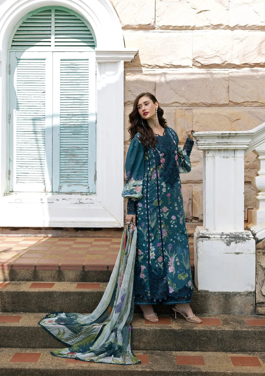 Elaf Premium Signature Embroidered Lawn Unstitched 3Pc Suit ESA-5A