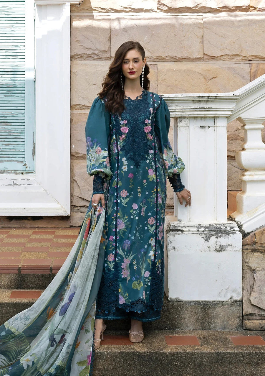 Elaf Premium Signature Embroidered Lawn Unstitched 3Pc Suit ESA-5A
