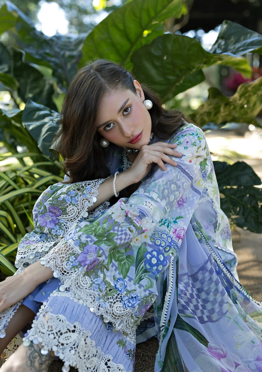 Elaf Premium Signature Embroidered Lawn Unstitched 3Pc Suit ESA-6A
