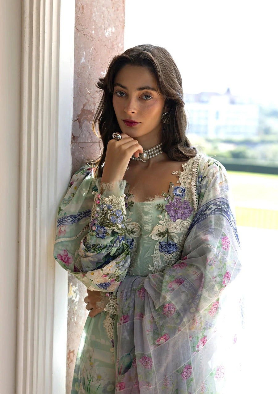 Elaf Premium Signature Embroidered Lawn Unstitched 3Pc Suit ESA-6B