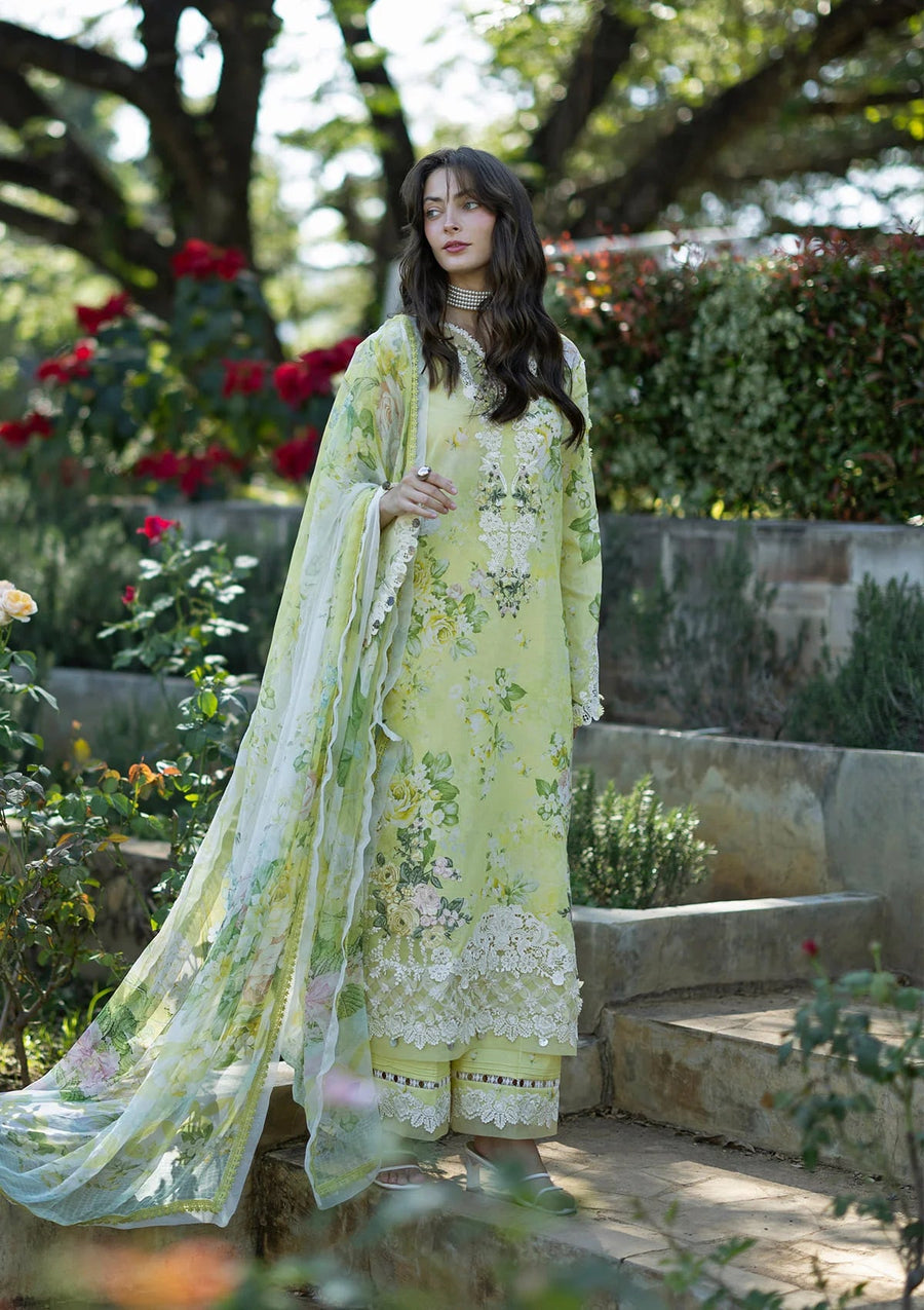 Elaf Premium Signature Embroidered Lawn Unstitched 3Pc Suit ESA-7A