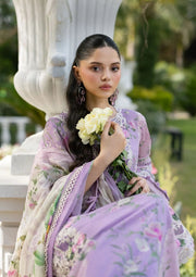 Elaf Premium Signature Embroidered Lawn Unstitched 3Pc Suit ESG-1B BIANCA
