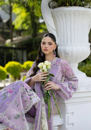 Elaf Premium Signature Embroidered Lawn Unstitched 3Pc Suit ESG-1B BIANCA