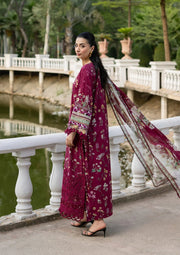 Elaf Premium Signature Embroidered Lawn Unstitched 3Pc Suit ESG-2A NORA