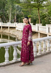 Elaf Premium Signature Embroidered Lawn Unstitched 3Pc Suit ESG-2A NORA
