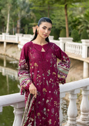 Elaf Premium Signature Embroidered Lawn Unstitched 3Pc Suit ESG-2A NORA