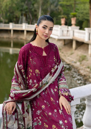 Elaf Premium Signature Embroidered Lawn Unstitched 3Pc Suit ESG-2A NORA