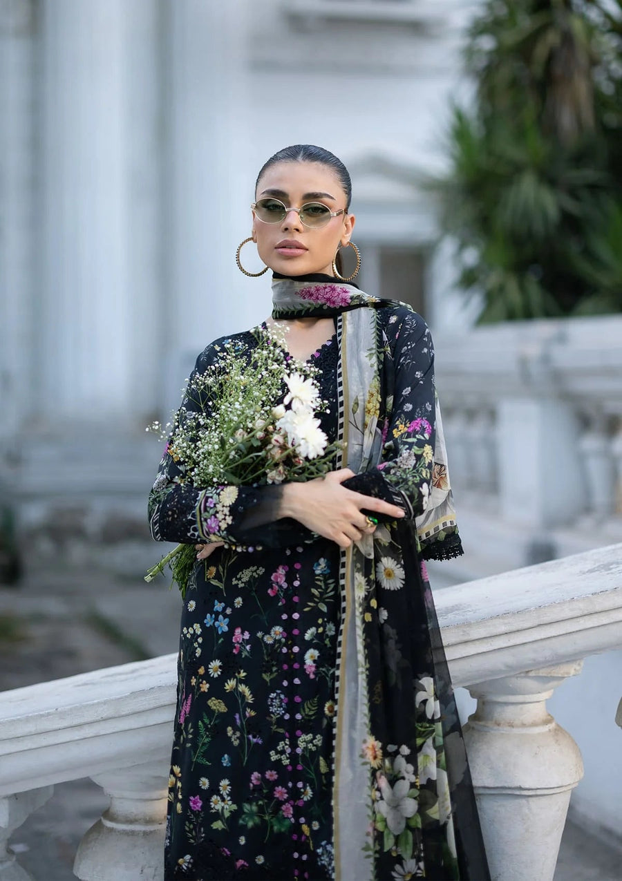Elaf Premium Signature Embroidered Lawn Unstitched 3Pc Suit ESG-2B SASHA