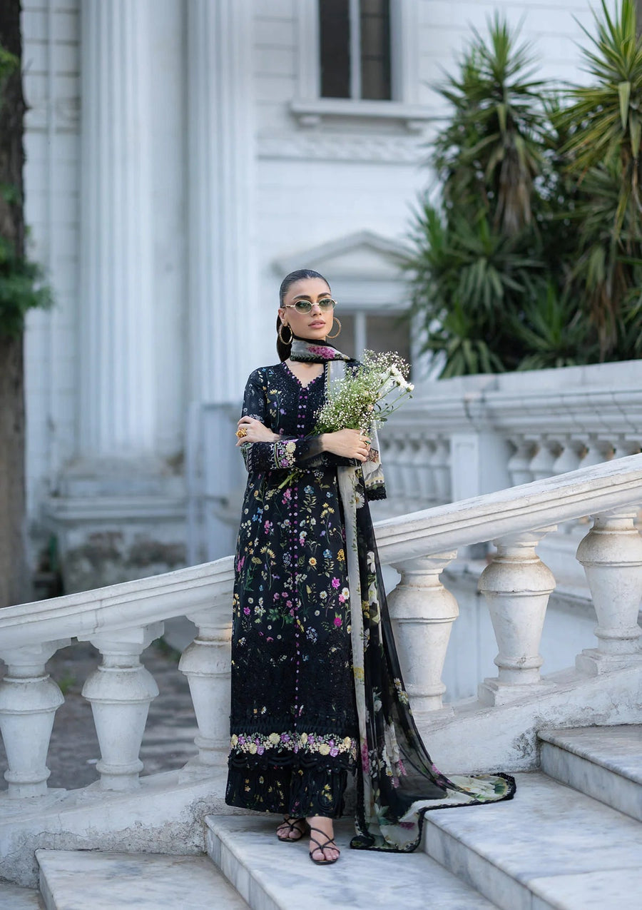 Elaf Premium Signature Embroidered Lawn Unstitched 3Pc Suit ESG-2B SASHA