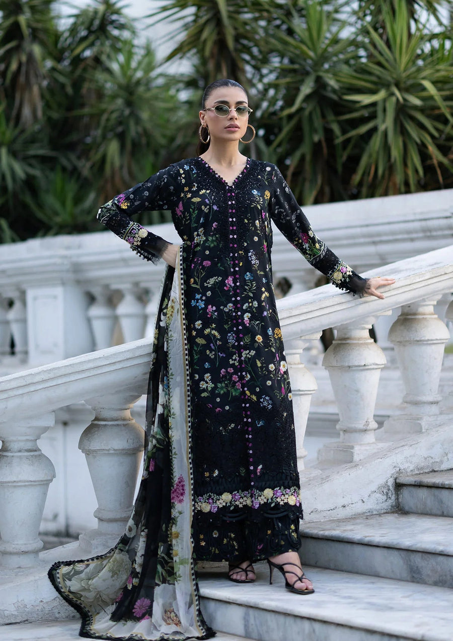 Elaf Premium Signature Embroidered Lawn Unstitched 3Pc Suit ESG-2B SASHA