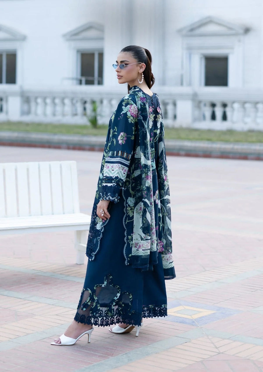 Elaf Premium Signature Embroidered Lawn Unstitched 3Pc Suit ESG-3A MARIEL