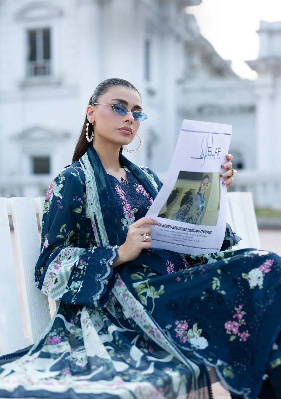 Elaf Premium Signature Embroidered Lawn Unstitched 3Pc Suit ESG-3A MARIEL