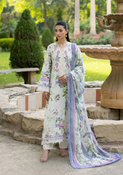 Elaf Premium Signature Embroidered Lawn Unstitched 3Pc Suit ESG-3B KATIE