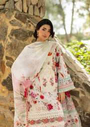 Elaf Premium Signature Embroidered Lawn Unstitched 3Pc Suit ESG-4A CLAIRE