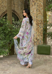 Elaf Premium Signature Embroidered Lawn Unstitched 3Pc Suit ESG-5A ARIANA