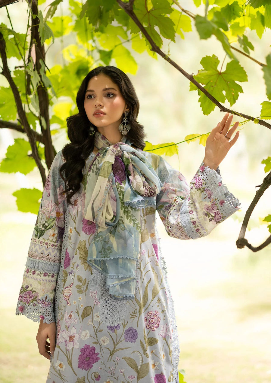 Elaf Premium Signature Embroidered Lawn Unstitched 3Pc Suit ESG-5A ARIANA