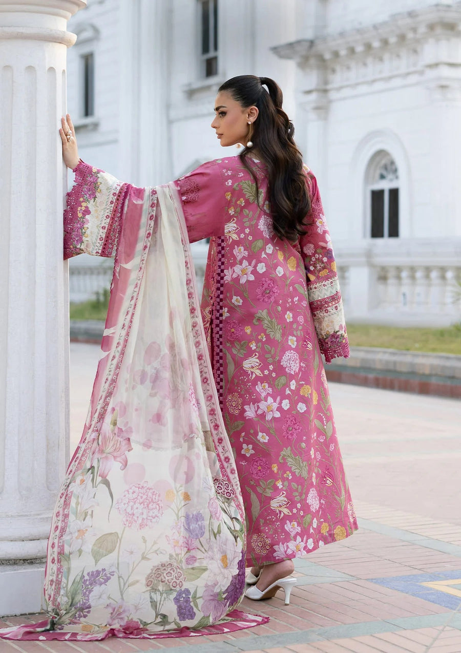 Elaf Premium Signature Embroidered Lawn Unstitched 3Pc Suit ESG-5B DELILAH