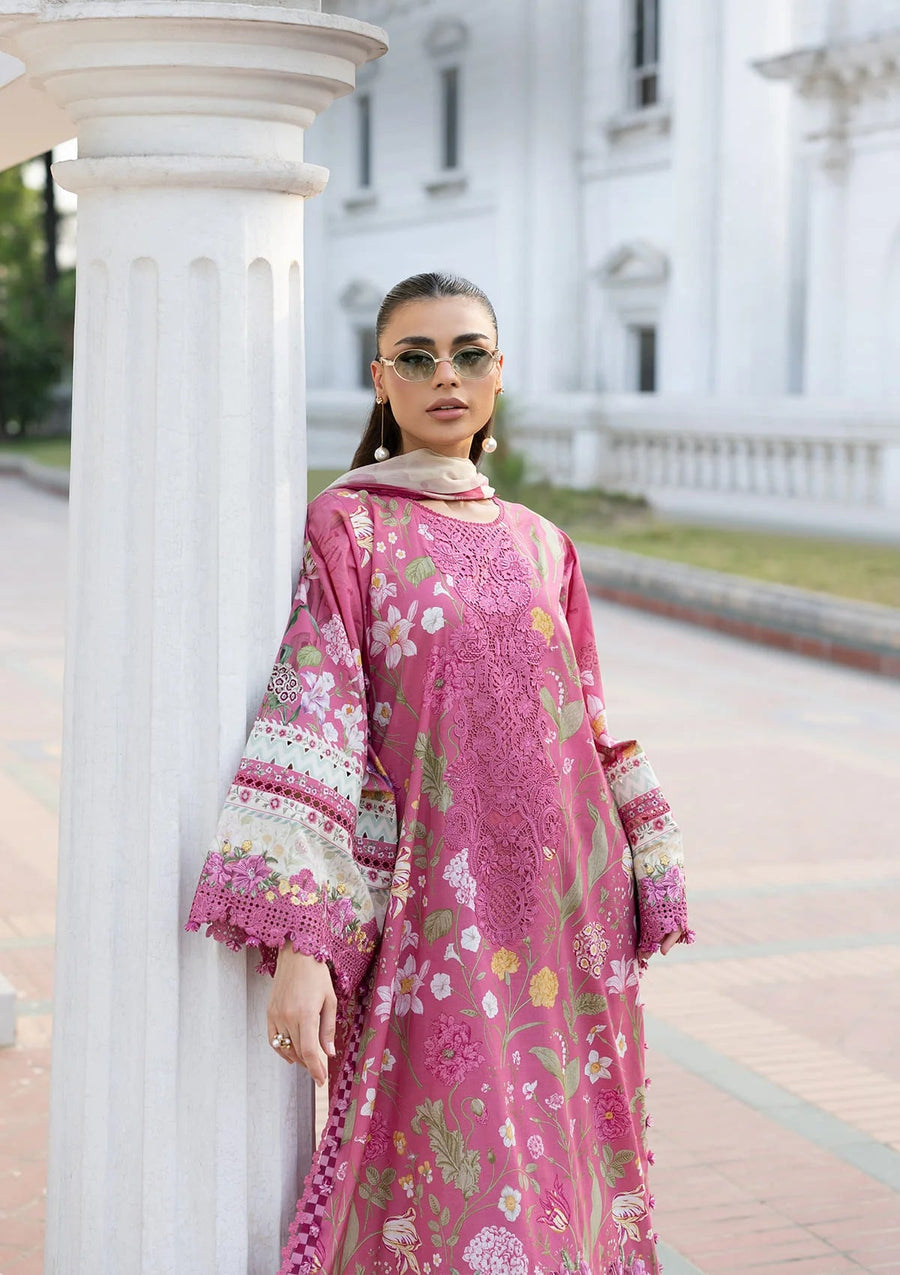Elaf Premium Signature Embroidered Lawn Unstitched 3Pc Suit ESG-5B DELILAH