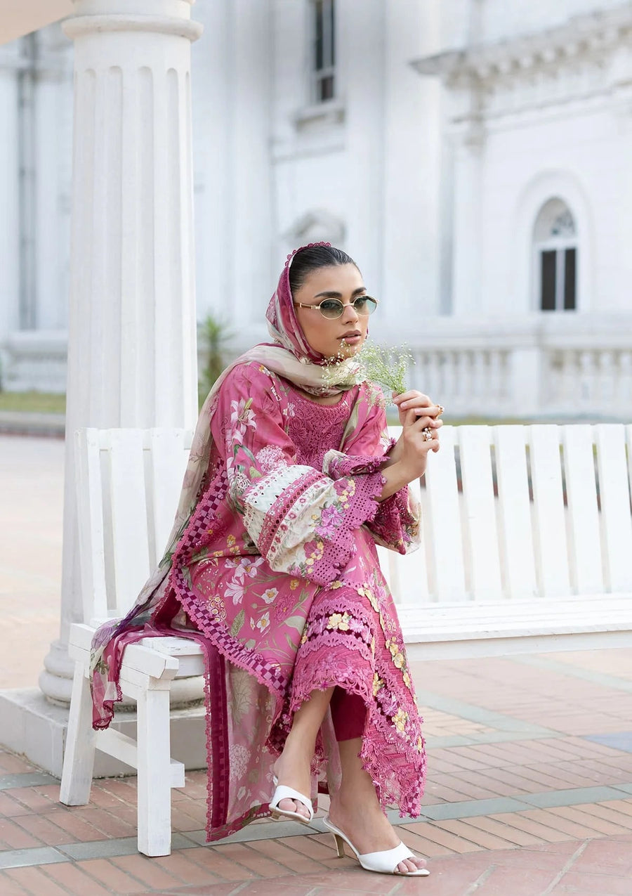 Elaf Premium Signature Embroidered Lawn Unstitched 3Pc Suit ESG-5B DELILAH