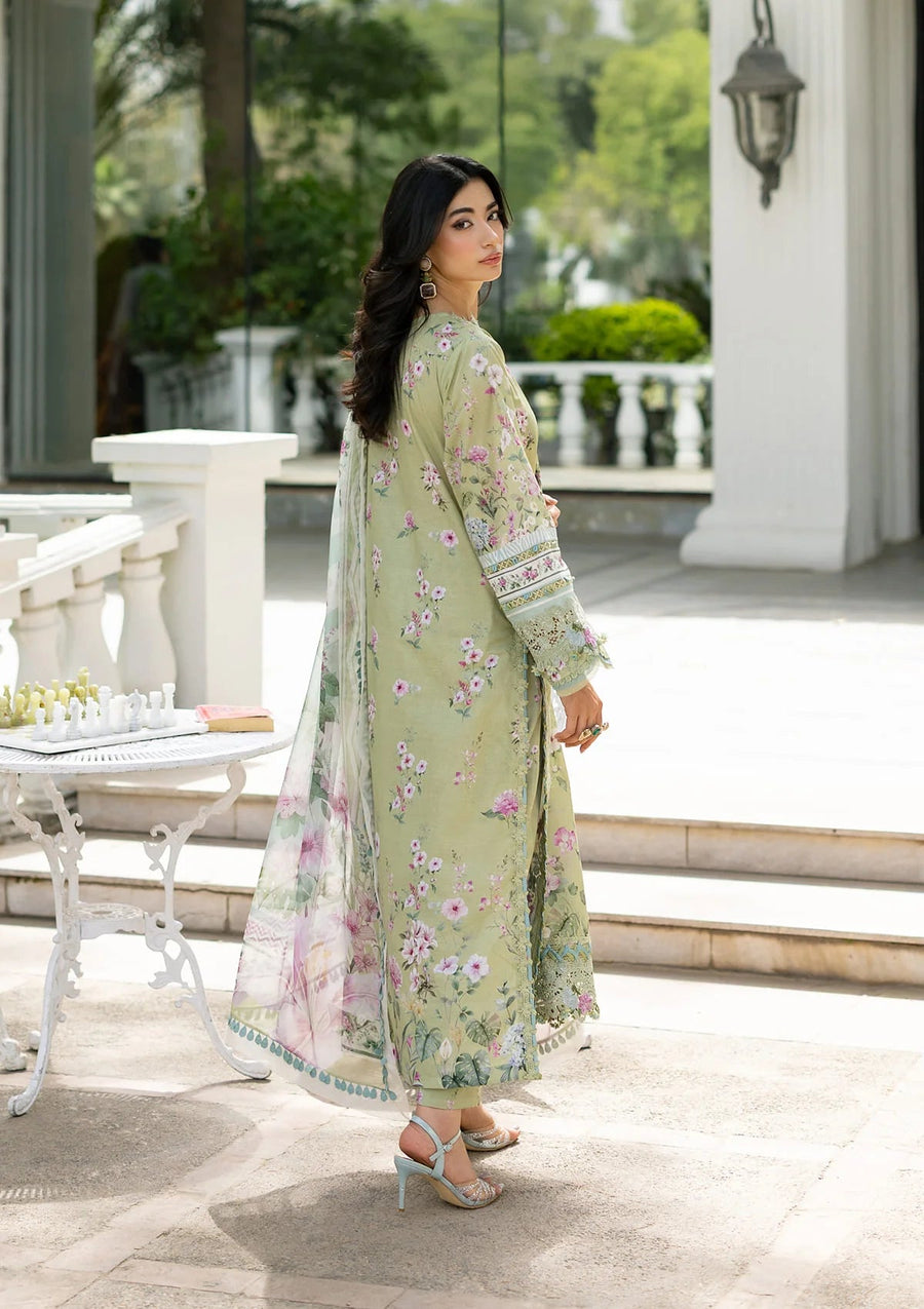 Elaf Premium Signature Embroidered Lawn Unstitched 3Pc Suit ESG-6A JADE