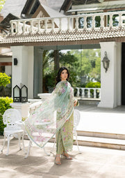 Elaf Premium Signature Embroidered Lawn Unstitched 3Pc Suit ESG-6A JADE