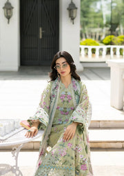 Elaf Premium Signature Embroidered Lawn Unstitched 3Pc Suit ESG-6A JADE