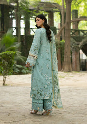 Elaf Premium Signature Embroidered Lawn Unstitched 3Pc Suit ESG-6B ZARIA