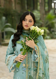 Elaf Premium Signature Embroidered Lawn Unstitched 3Pc Suit ESG-6B ZARIA