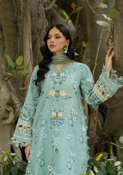 Elaf Premium Signature Embroidered Lawn Unstitched 3Pc Suit ESG-6B ZARIA
