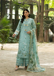 Elaf Premium Signature Embroidered Lawn Unstitched 3Pc Suit ESG-6B ZARIA