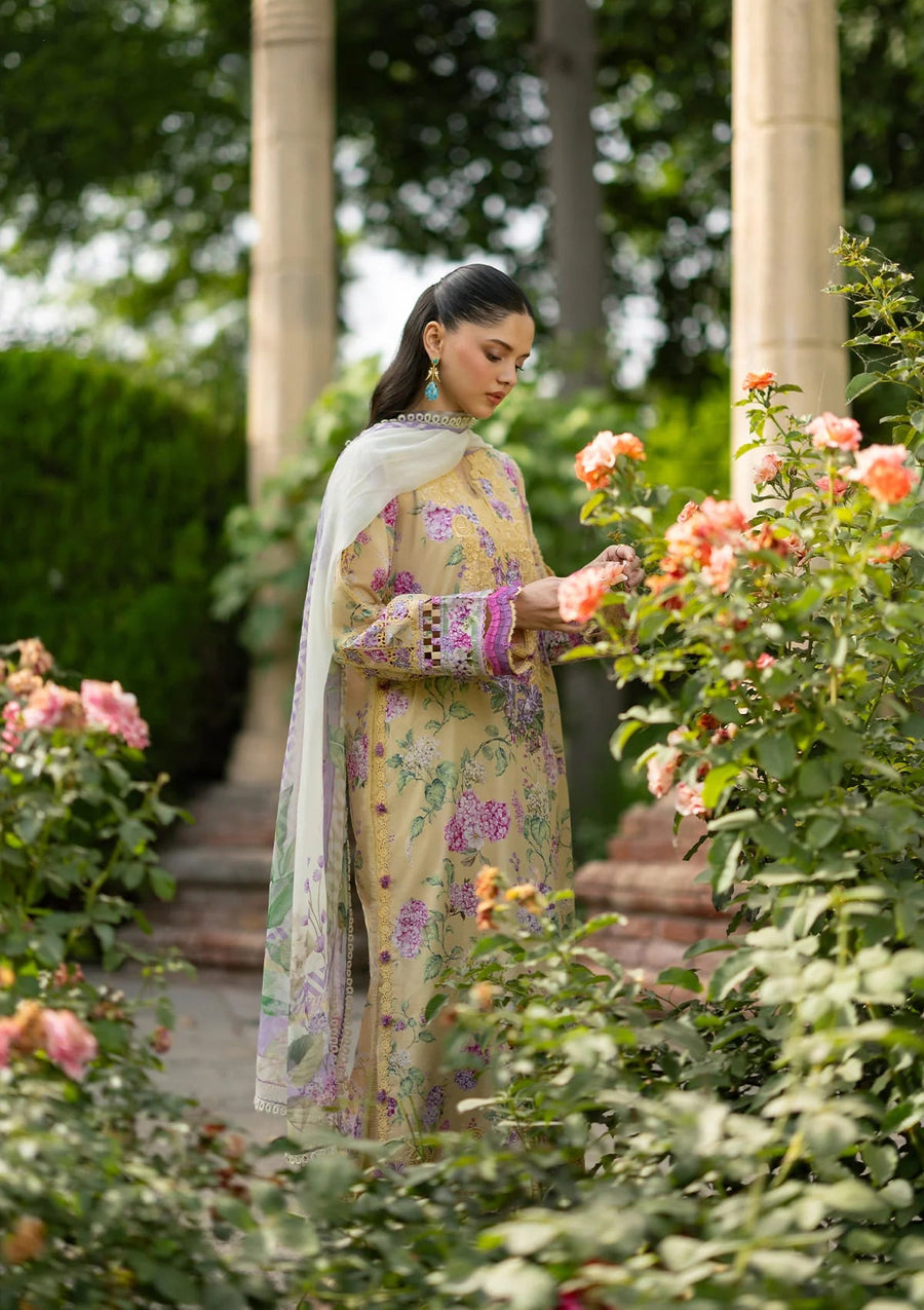 Elaf Premium Signature Embroidered Lawn Unstitched 3Pc Suit ESG-7A STELLA