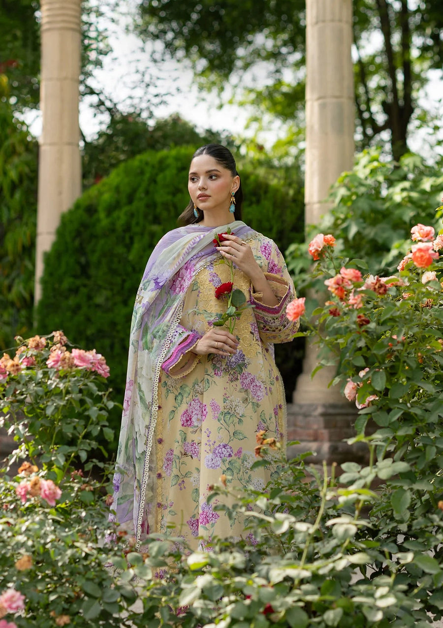 Elaf Premium Signature Embroidered Lawn Unstitched 3Pc Suit ESG-7A STELLA