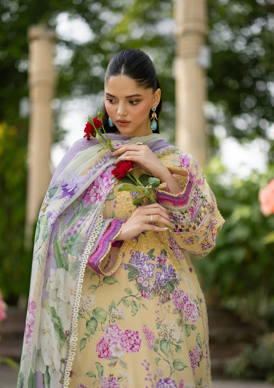 Elaf Premium Signature Embroidered Lawn Unstitched 3Pc Suit ESG-7A STELLA