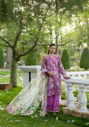 Elaf Premium Signature Embroidered Lawn Unstitched 3Pc Suit ESG-7B KIARA
