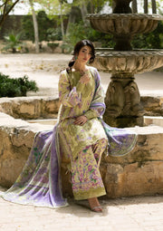 Elaf Premium Signature Embroidered Lawn Unstitched 3Pc Suit ESG-8A OLIVIA