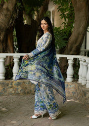 Elaf Premium Signature Embroidered Lawn Unstitched 3Pc Suit ESG-8B CELINE