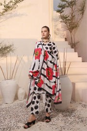 Feathers Digital Printed Dhanak Unstitched 3Pc Suit ETERNAL BLOSSOM-FT296
