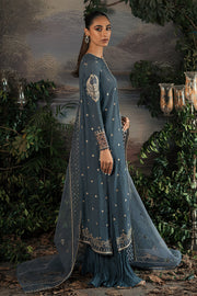 Cross Stitch Luxe Atelier Unstitched Silk 3Pc Suit - ETHNIC SUEDE