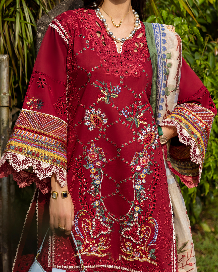Esmel Mon Tresor Luxe Lawn Unstitched Embroidered 3Pc Suit ESL25-04